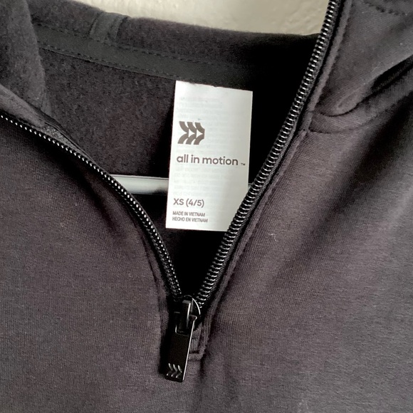 \All in Motion\ NWT Cozy Fleece Hoodie in Black - Picture 8 of 14